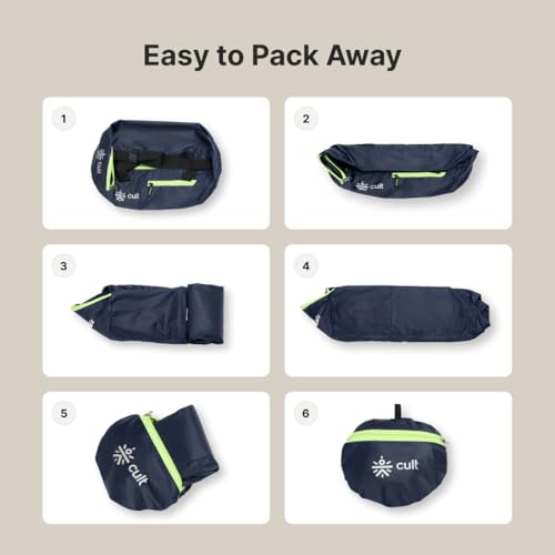 Image of Cult 20 Litre Gym /Duffle Bag for Men & Women - Water Resistant Travel Bag with Spacious Main Compartment, Side Mesh Pocket, Adjustable Shoulder Strap & Durable Zippers - Lightweight Sports Bag - Neon