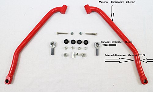 Aftemarket 2014-2017 Polaris Rzr 1000 Xp Xp4 Upper Lower Max Clearance Radius Bar Kit Red #TOP1