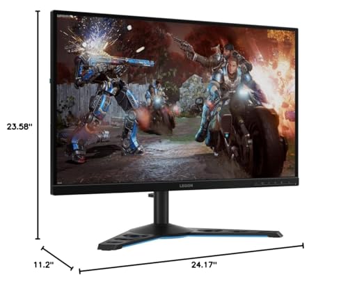 Image of Lenovo Legion Y27q-20 Gaming Monitor, 27 inch QHD Display, 165Hz, 0.1ms Response, AMD FreeSync /Gsync Compatible, Lift /Tilt /Pivot /Swivel Stand, HDMI 2.0 and DisplayPort 1.4, 350 nits, Raven Black