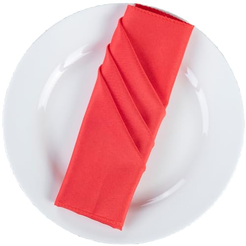 Cloth Napkins Set of 6 – 18x18 Inch Washable Fabric Dinner Napkins – Reusable Square Table...
