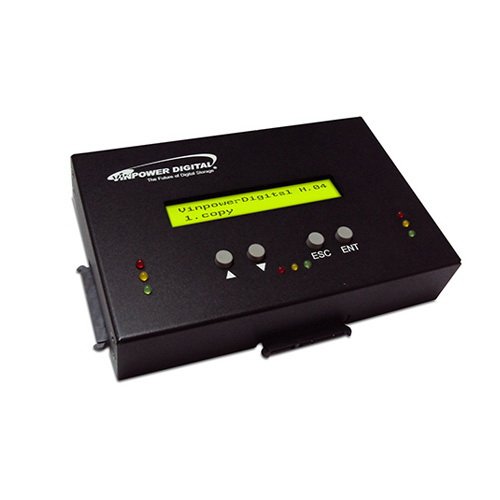 Vinpower Digital HDDmini, Stand-Alone Festplatten und SSD Kopierstation für Schnelle Backup und Image Aufträge, 90 MB/sec, Anschluss für 1 Master und 2 Target Festplatten