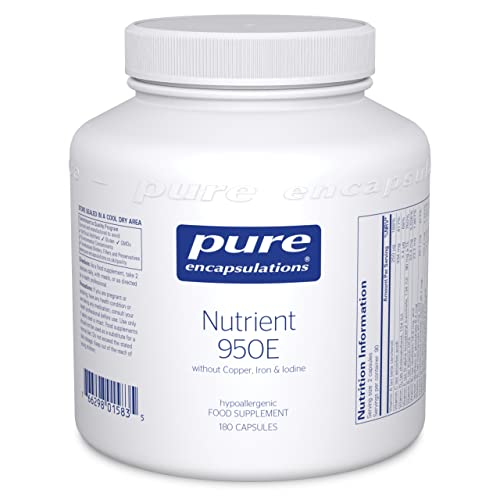 Pure Encapsulations - Nutrient 950E Without Cu, Fe and Iodine - Multivitamin with Vitamins A, C, D, B1, B2, B3, B5, B6, Biotin, Calcium, Magnesium, Folate, Selenium & Zinc - 180 Capsules