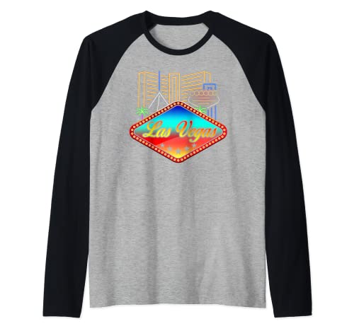 Photo de Bande Las Vegas Skyscape - Idée cadeau Manche Raglan
