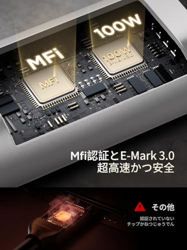 Aioneus USB C ケーブル【3M/2本 PD対応 100W 急速充電】CtoC 充電コード 長い Type-C to Type-C ナイロン編み 断線防止 高速データ転送 タイプc ケーブル iPhone 17/16/15 Pro Max/iPad/Samsung/Google Pixel/Sony/Xiaomi/Oppo/Switch/PS5等TypeC各種対応(グレー)