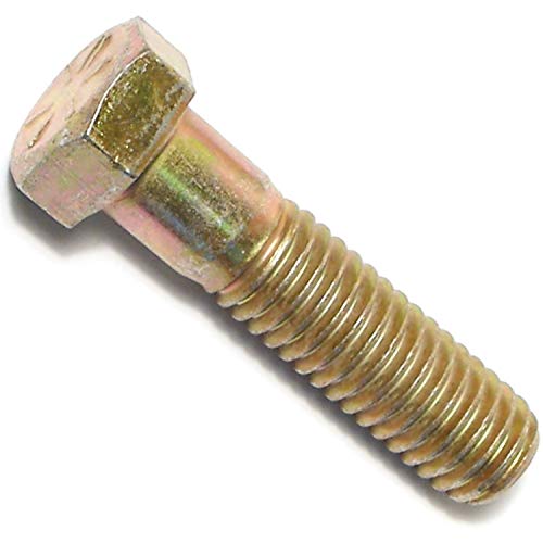 Image of Hard-to-Find Fastener 014973252878 Grade 8 Coarse Hex Cap Screws, 7 /16-14 x 1-3 /4, Piece-25 , yellow