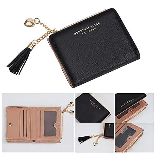 Keychain Bracelet Wristlet With Wallet Card Holder Pocket,Tassel Keychain Bangle Key Ring For Women #TOP3