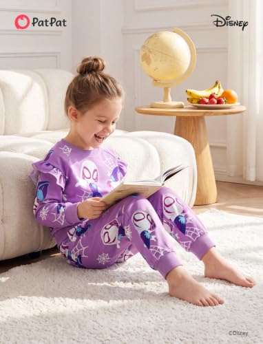 Image of Disney Outfits for Girls Long Sleeve Shirt Pocket Pant Toddler Sweatsuit