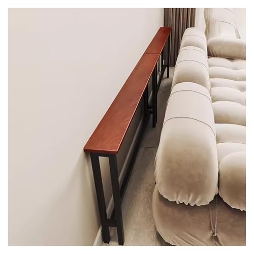 Mesa consola de madera maciza para organizar objetos pequeños como plantas, teléfonos y llaves