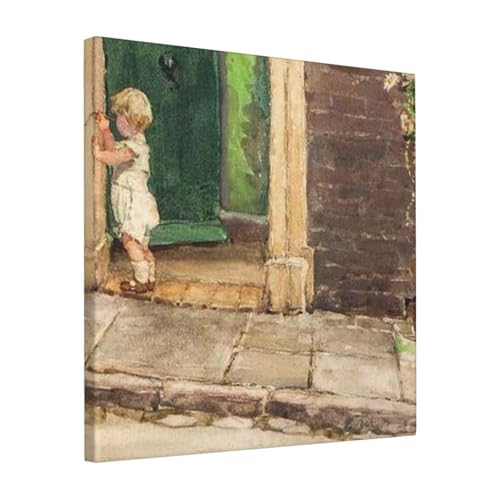 絵画 フレーム装飾画 ロースメイナートハートン The Doorway キャンバスアート アートパネル 壁画 壁掛け 絵 モダンアート 版画 壁飾り 世界の名画 ポスター 40x40cm