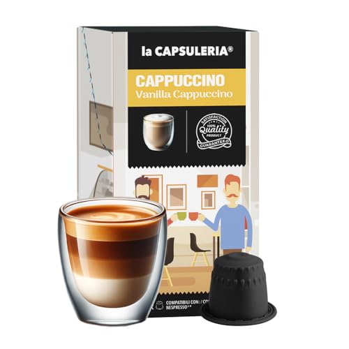 CAPPUCCINO Vainilla (160 Cápsulas) compatibles con Nespresso - (La Capsuleria)