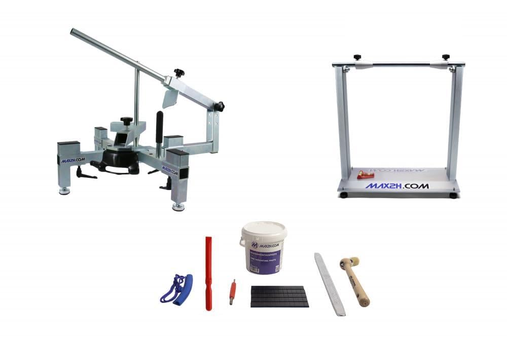 MAX2H® Reifenmontiergerät MG-2 mit Wuchtbock Plus und Starterpaket (Klebegewicht schwarz)
