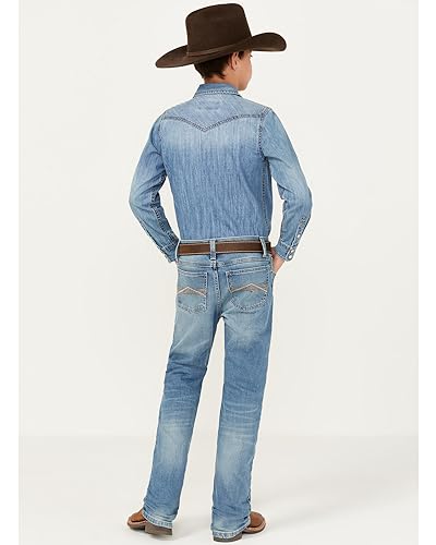 Wrangler Boys' 20X Light Wash 42 Vintage Bootcut Jeans Blue 11 SLM3