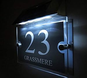 Buzuiun Sign Solar LED Hausnummer 7308