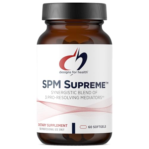 Designs for Health SPM Supreme - 3 Specialized Pro-Resolving Mediators from Fish Oil - Omega 3 Fatty Acids Supplement SPM Fish Oil (60 Softgels)