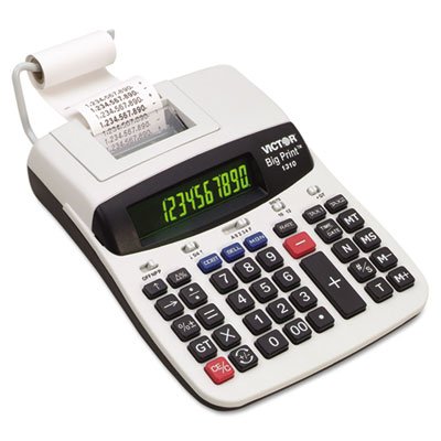 1310 Big Print Commercial Thermal Printing Calculator, Black Print, 6 Lines/Sec, Sold as 2 Each