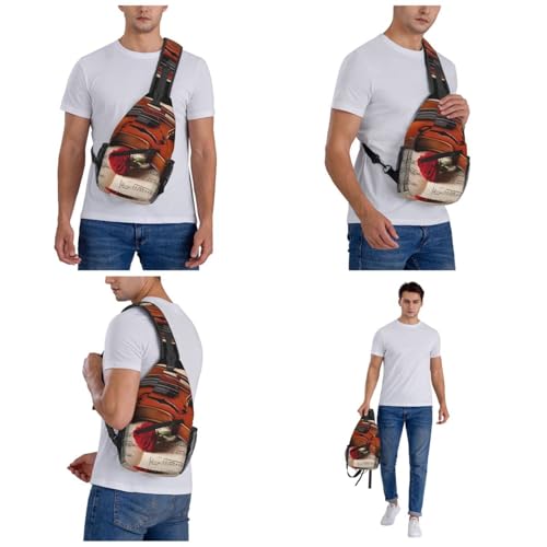 Sling Bag para hombre y mujer negra miniatura 6