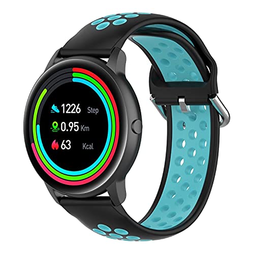 Image of ACM Watch Strap 22mm compatible with Boat Flash Edition Smartwatch | Silicone Belt Breatheable Dual Color Dot Band