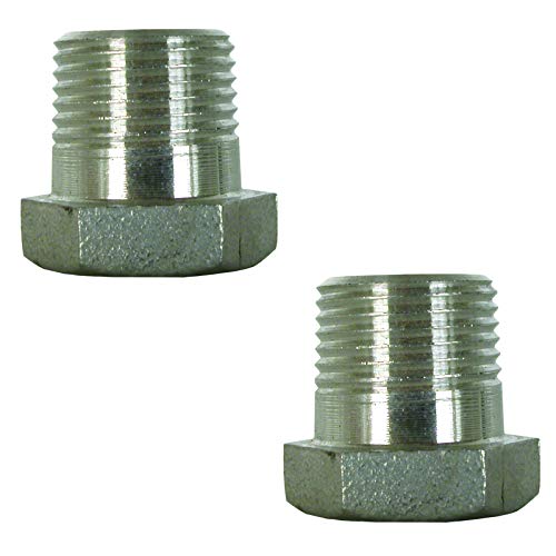 Accesorio roscado 3/4 MPT de acero inoxidable con enchufe hexagonal 150 PSI de paso 2