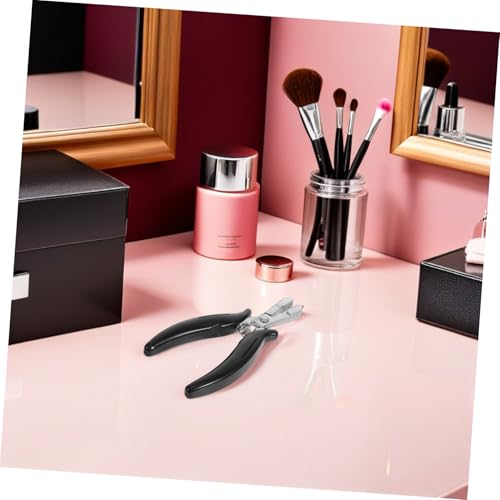 Pince à extensions de cheveux chrome noir x2 multi-usage