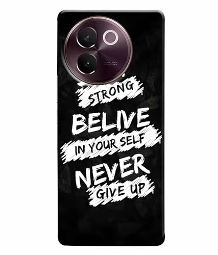 Image of Stay Strong Motivation Quotes Printed Hard Back Case Cover & Compatible for Vivo V30E 5G | V2339 (Multicolor) - D1810