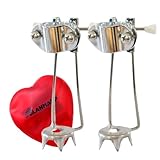 Garra de hielo con corona dentada – plegable, para todos los bastones y apoyos de antebrazo (16-25 mm), mejor agarre posible sobre hielo y nieve, montaje fácil, +calentador de manos Olanmarp con