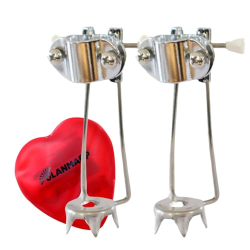 Griffes de glace avec couronne dentelée – Pliable, pour tous les bâtons et béquilles d'avant-bras (16-25 mm) | Meilleure adhérence possible sur la glace et la neige | Montage facile |+Chauffe-mains