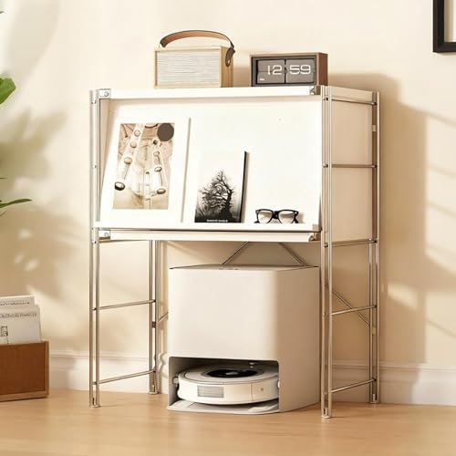 ksxnkhk Soporte de Almacenamiento Moderno para aspiradora, Organizador de Robot Aspirador con Puerta abatible, Ahorra Espacio en la Cocina y el salón (90 x 100 cm / 35,4 x 39,4 Pulgadas).