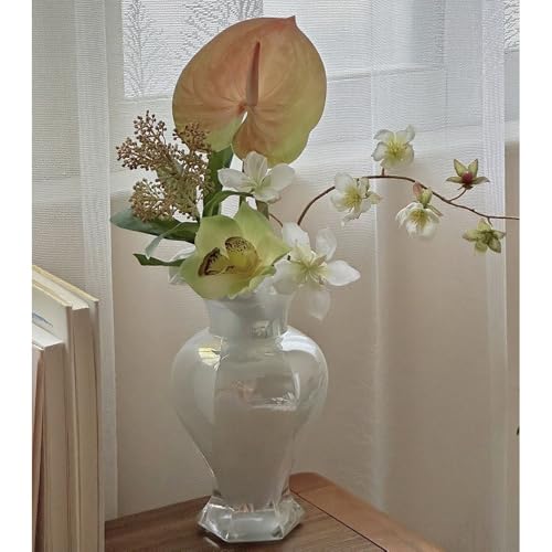 Vase en verre brillant de qualité avec perles décoratives - 8