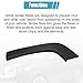 X AUTOHAUX Rear Left Wheel Flare Trim for Jeep Renegade 2015 2016 2017 2018 2019 2020 2021 2022 Rear Left Quarter Panel mudguard Trim Replace 5XB67LXHAA