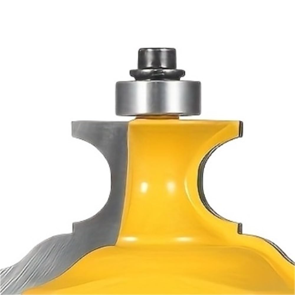 Cortador semicircular con punta de carburo, broca enrutadora decorativa con borde de moldura ondulada for puertas de gabinete, 1 pieza(12.7mm)