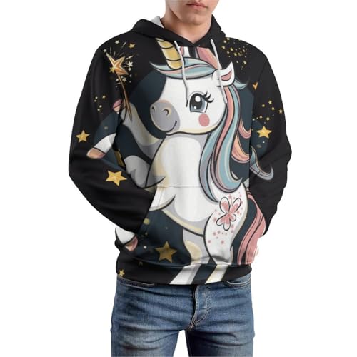 Sweatshirt licorne pullover à capuche taille S idée cadeau originale - 6