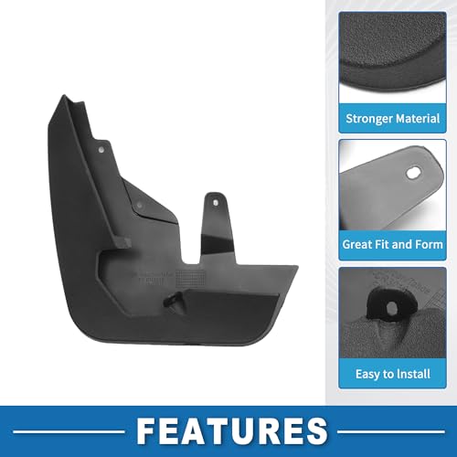 Image of Mud Flap Splash Guard with Mount Accessories Front & Rear Side Mud Guard for Chevrolet Suburban Sport 2021-2023 (Set of 4)