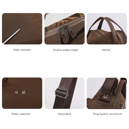 Nylon Crossbdoy Bag for Women - Small Shoulder Handbag Travel Hobo Bag Top Handle Tote Casual Satchel Purse4