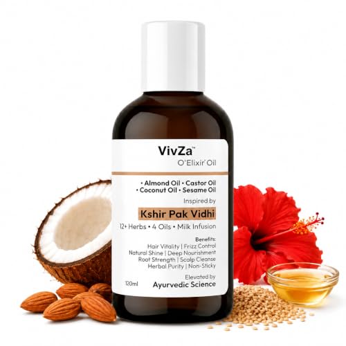 Image of Coconut Milk & Bhringraj Hair Oil | 12+ Herbs & 4 Oils | Supports Hair Fall Control, Root Nourishment & Healthier-Looking Hair | Ayurvedic Inspired | 120ml