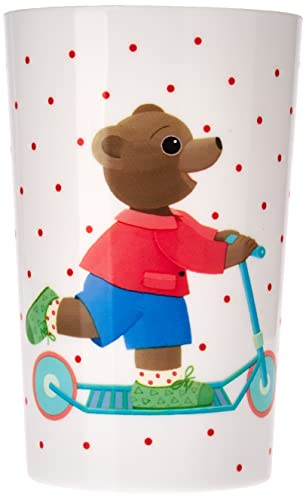 FUN HOUSE 005443 Bärenfamilie Glas für Kinder Polypropylen weiß 10 x 0,025 x 6,5 cm