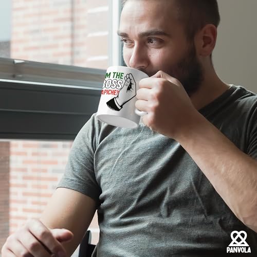 Taza de cerámica blanca de 11 onzas miniatura 4