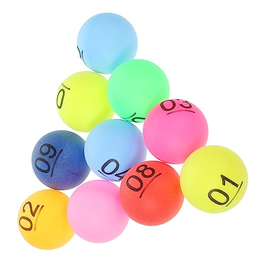 Yardwe 10Pcs Balls Game Balls for Parties Carnivals and Arts Crafts Easy to Identify Lightweight Reusable Design