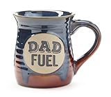 Burton + Burton Dad Fuel Mug - 14 oz Funny Novelty Coffee Cup for Dad, Husband, or New Papa - Microwave & Dishwasher Safe