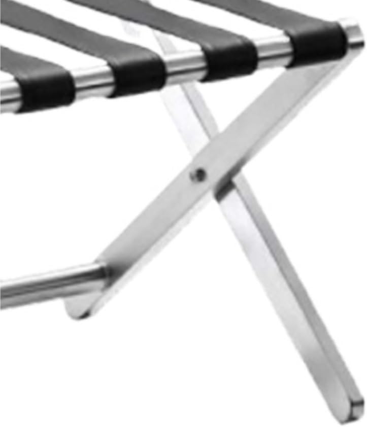 折りたたみ式スーツケーススタンド ゲストルーム ベッドルーム ホテル用 ステンレス鋼のポータブル荷物ラック折りたたみ衣類収納ラックホ