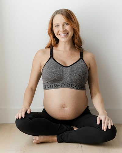 Image of Kindred Bravely Sublime Low Impact Maternity Nursing Sports Bra, Racerback | Wireless & breathable pullover racerback with removable padding, clip-down nursing. Pregnancy to postpartum, wearable pumps