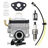FitBest Carburetor with Fuel Line Kit for Honda 4 Cycle Engine GX31 GX22 FG100 16100-ZM5-803 GCA91 Carb