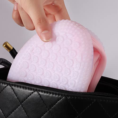 Cubierta de bota impermeable reutilizable plegable para lluvia/nieve, suela antideslizante y resistente al desgaste, adecuada para mujer, hombre y niños (Color: B, Talla: X-Large) miniatura 5