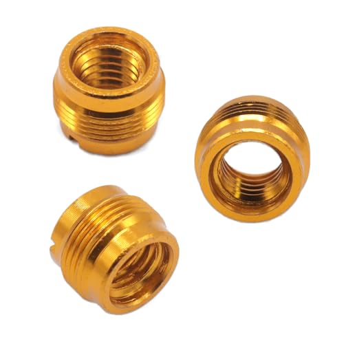 CashBeat 3-Pack Microphone Stand Adapters - 5/8' Male to 3/8' Female Threaded Screw Adapter for Mic...