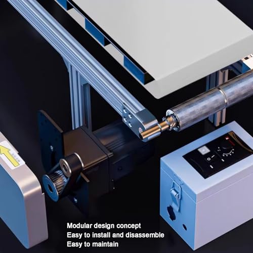 Mini elektryczny przenośnik taśmowy PVC 15 x 80 cm – regulowana prędkość pulpitu linia montażowa do fabryk i warsztatów, wydajna obsługa materiałów, idealna do pakowania i produkcji