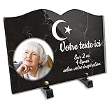 ✏️ PERSONNALISABLE : Cliquez sur -Personnaliser maintenant- pour personnaliser votre texte et votre photo. Le texte sera mis en page lors de la fabrication de votre plaque. Inscription personnalisable sur plusieurs lignes. Optez pour une plaque que personne d'autre n'aura, adaptée à la personnalité du défunt ou au caractère de votre animal, individualisée en quelques minutes par vos soins.