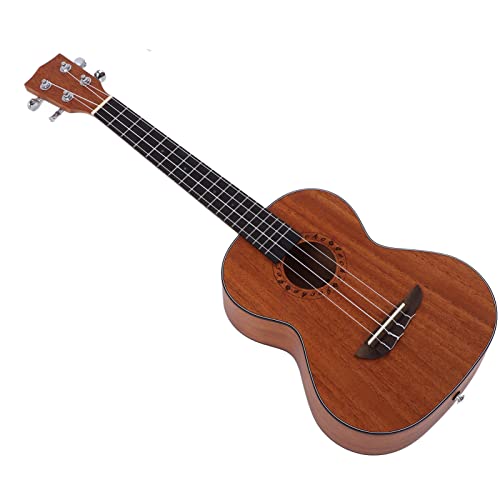 Ukulélés, couleur bois ukulélé portable à son chaud de 26 pouces avec accordeur pour jouer(U26MS) - Les Beatles, Paul McCartney, John Lennon, RIngo Starr, George Harrison Ukulélés, couleur bois ukulélé portable à son chaud de 26 pouces avec accordeur pour jouer(U26MS)