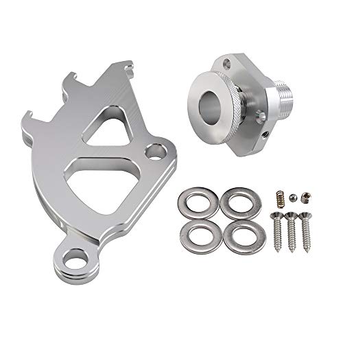 NICECNC Silver Firewall Adjuster & Triple Hook Clutch Quadrant Kit Replace Ford Mustang