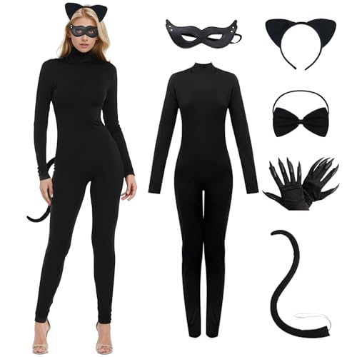 Alaiyaky Mono negro de Halloween para adulto (estilo A, XXL)