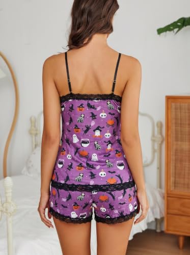 Image of Avidlove Lace Trim Cami Modal Pajamas for Women Set 2 Piece Sexy Pj Set