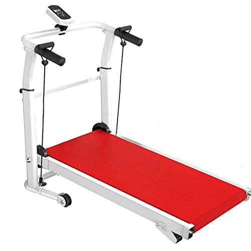 Caminadora plegable mecánica pequeña con display LED